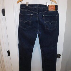 Levi Strauss 505 Regular Fit Dark Blue Jeans